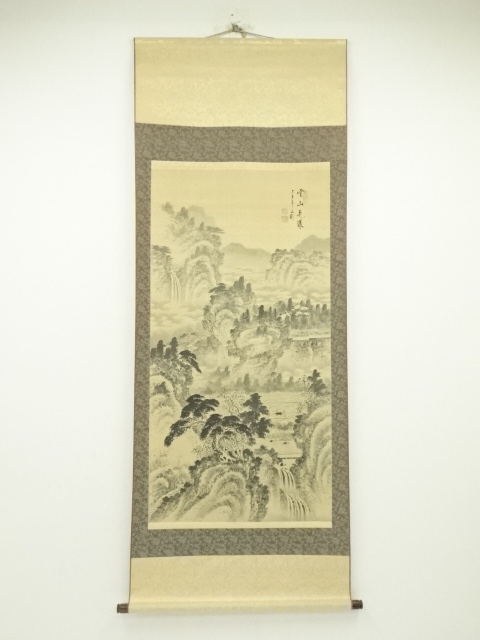 6904053: JAPANESE HANGING SCROLL / HAND PAINTED / LANDSCAPE | eBay